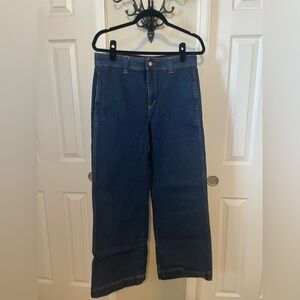 Loft Dark Rinse Wide Leg Trouser Jean